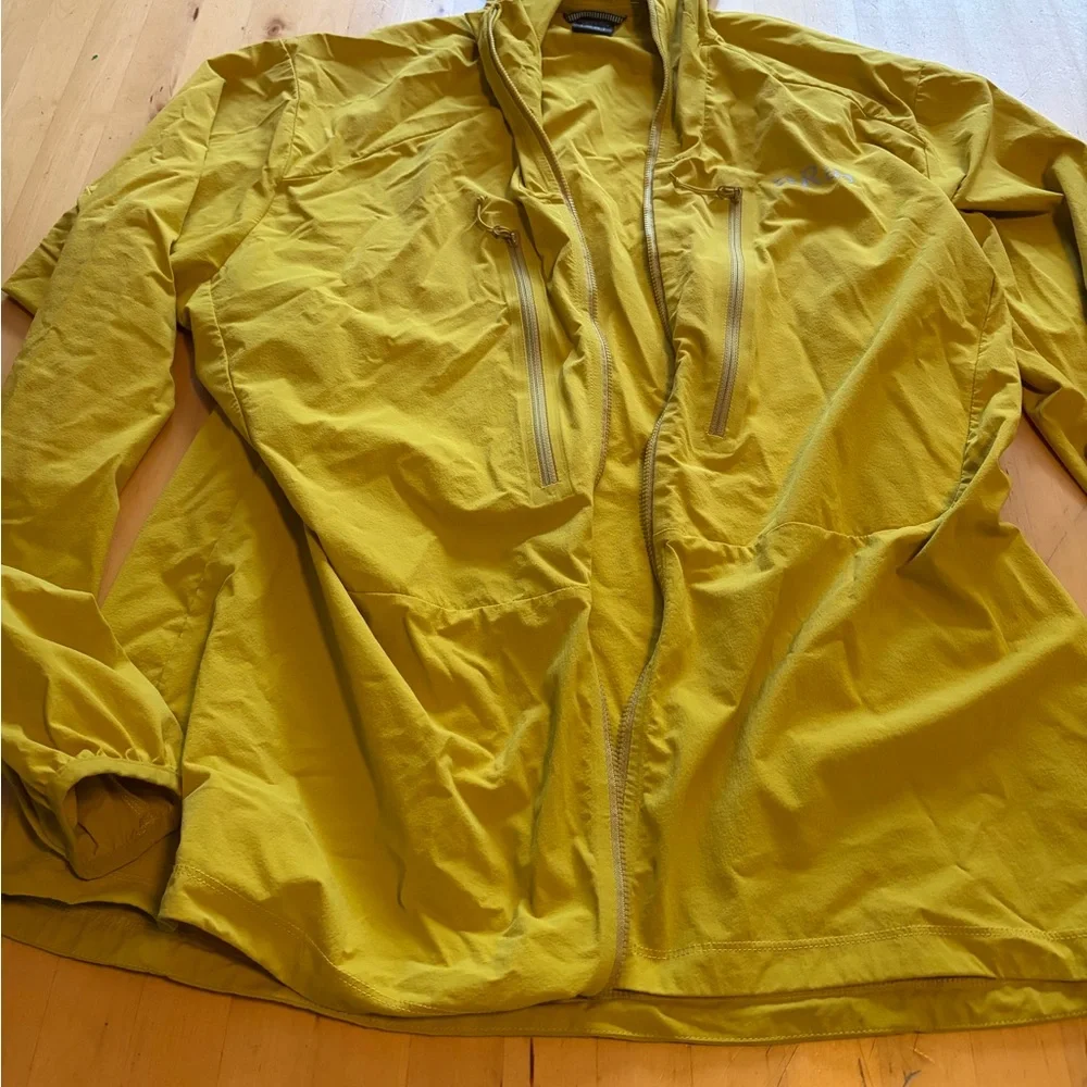 Rab raincoat Yellow Hooded Lightweight Jacket - Picture 4 of 4